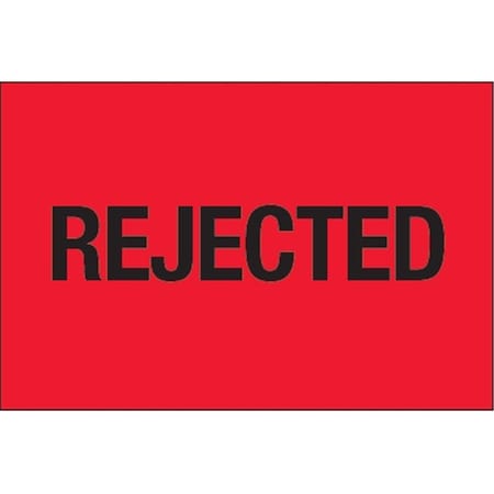 Bondad 2 x 3 in. - Rejected Fluorescent Red Labels BO3348539